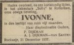 Dijkman Yvonne 1937-1937 (VPOG 24-12-1937 rouwadvert. 1).jpg